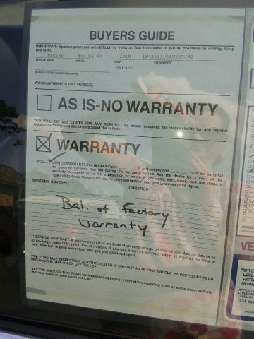 2010 Nissan Maxima 4.6L Eddie Bauer