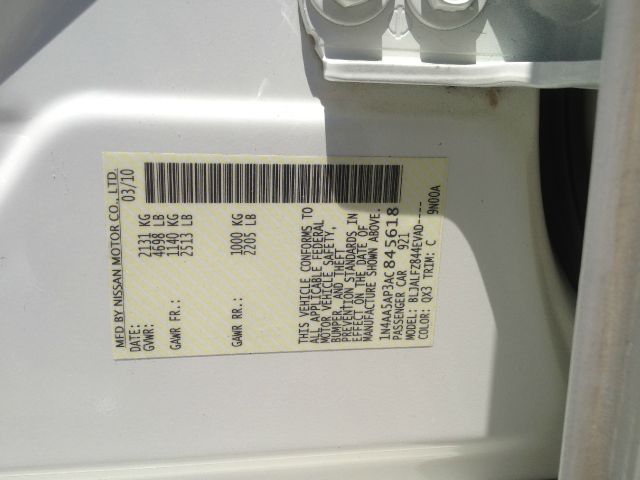 2010 Nissan Maxima Sl-awd-2nd Bench-cd Player-1 Owner