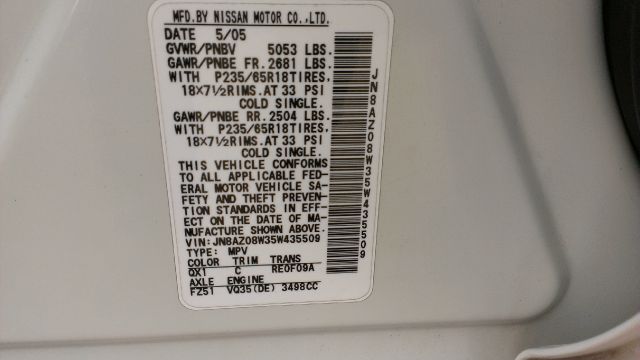 2005 Nissan Murano 2.5S ONE Owner