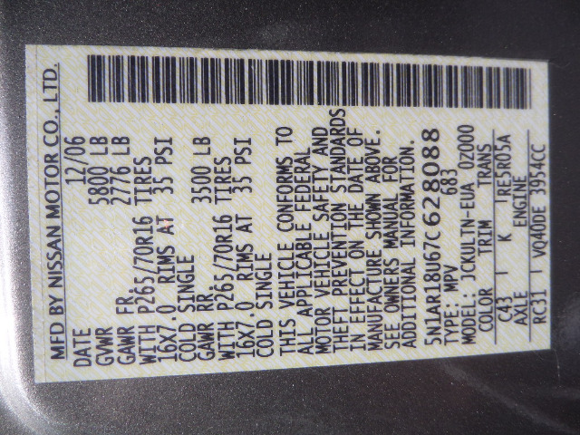 2007 Nissan Pathfinder EX-L W/navi