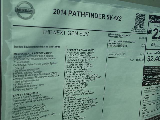 2014 Nissan Pathfinder 4.6L Eddie Bauer