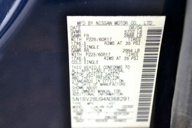 2004 Nissan Quest ST Pickup 4D 5 1/2 Ft