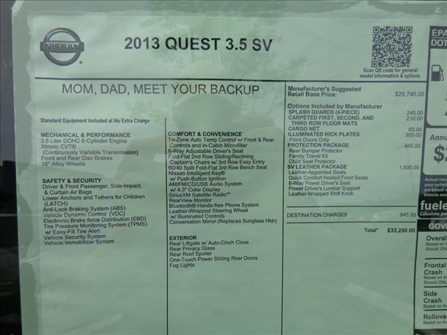 2013 Nissan Quest 4.6L Eddie Bauer