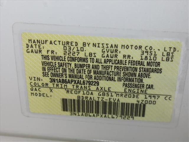 2010 Nissan Sentra XL Passenger Van