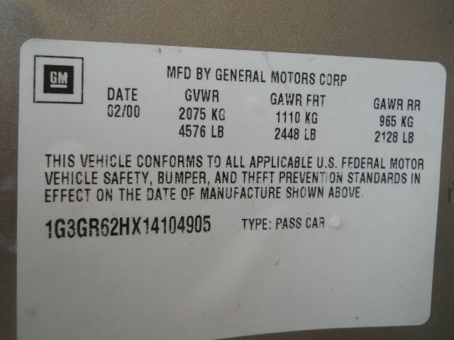 2001 Oldsmobile Aurora 111 WB AWD