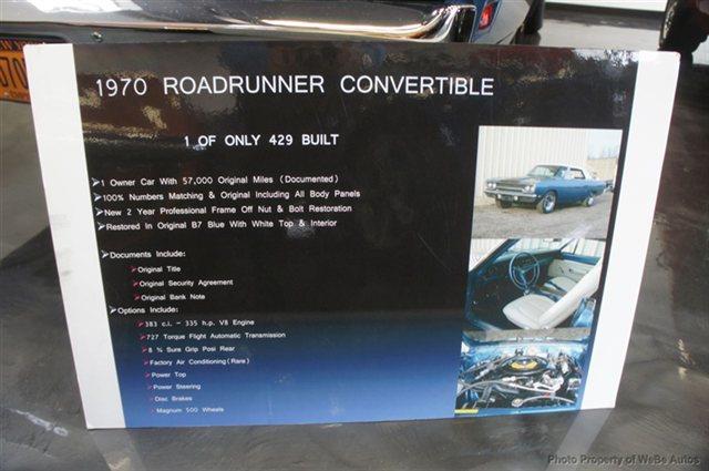 1970 Plymouth Roadrunner Sr5trd