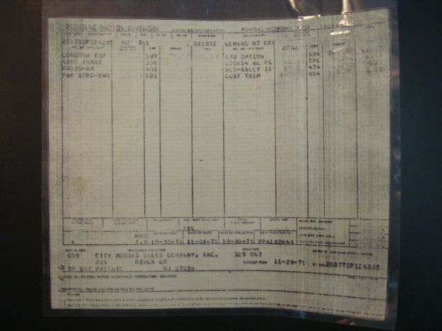 1972 Pontiac GTO Unknown