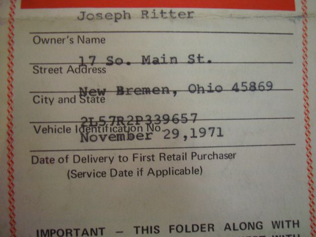 1972 Pontiac GTO Unknown