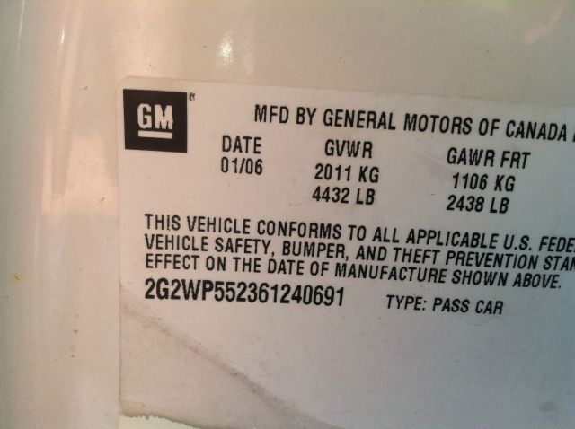 2006 Pontiac Grand Prix Base