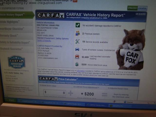 2008 Pontiac Grand Prix Base