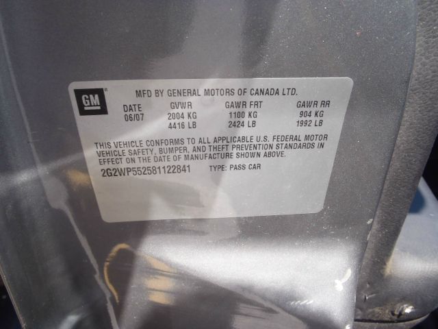 2008 Pontiac Grand Prix 3.5tl W/tech Pkg