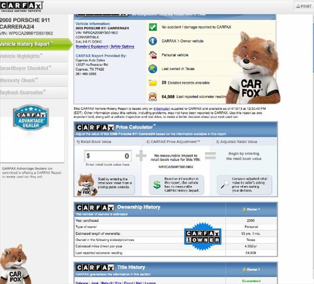 2000 Porsche 911 Luxury AWD Nav