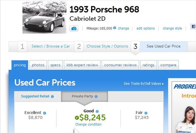 1993 Porsche 968 Unknown