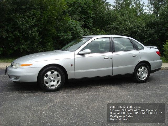 2002 Saturn L Series Blk Ext With Silver Trin