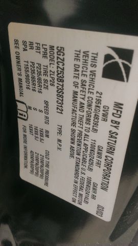 2003 Saturn VUE Ml350 4matic Heated Seats