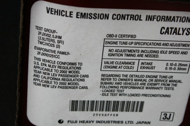 2002 Subaru Outback 143.5 LTZ