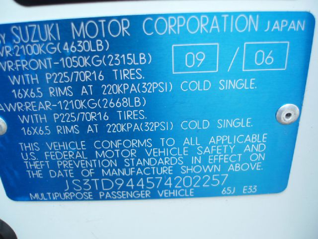 2007 Suzuki Grand Vitara 4X4 SR5 CREW