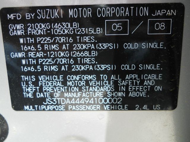 2009 Suzuki Grand Vitara Unknown