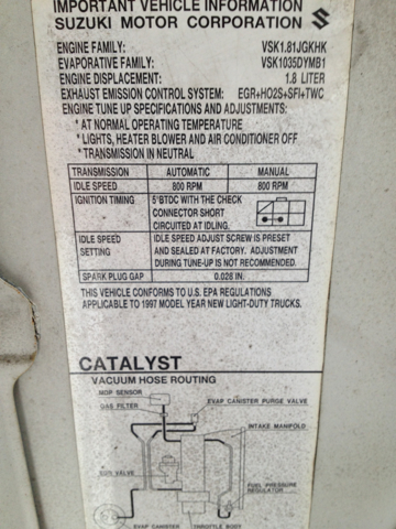 1997 Suzuki Sidekick SLT 25