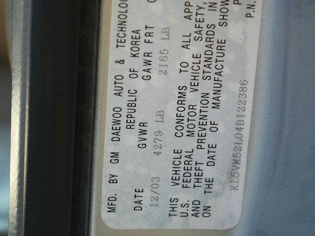 2004 Suzuki Verona Open-top