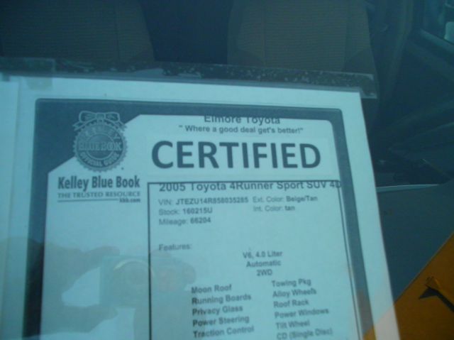 2005 Toyota 4Runner 550i 4dr Sdn RWD