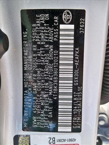 2006 Toyota Avalon Sle25004x4