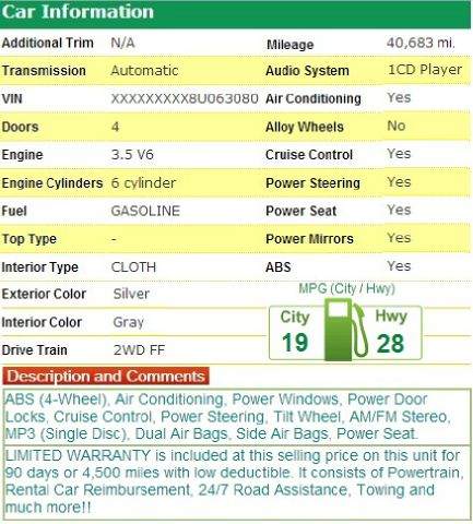 2008 Toyota Camry Enthusiast 2D Roadster