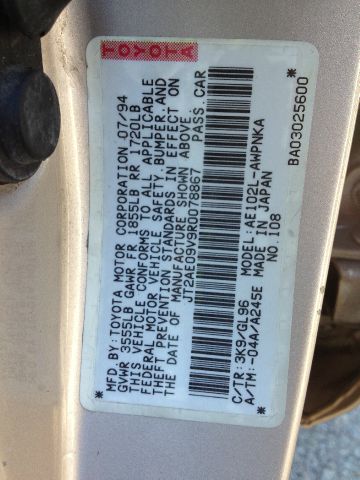 1994 Toyota Corolla 4x4 Z85 Extended CAB