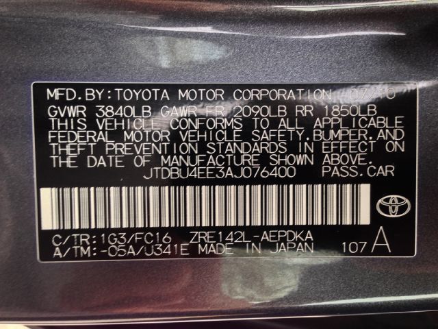 2010 Toyota Corolla Supercab Flareside XL