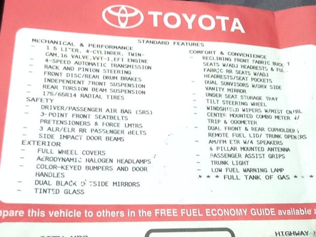 2002 Toyota Echo FX4 Crew Cab