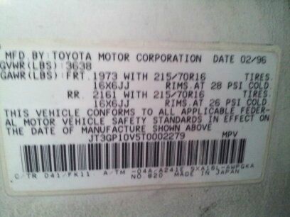 1996 Toyota RAV4 Crew Denali