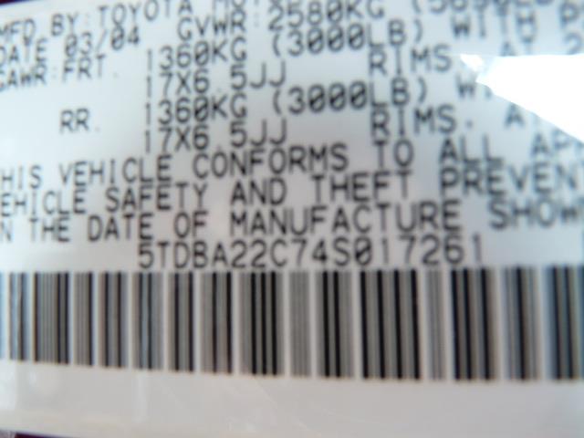 2004 Toyota Sienna XLT 4.6L 4WD