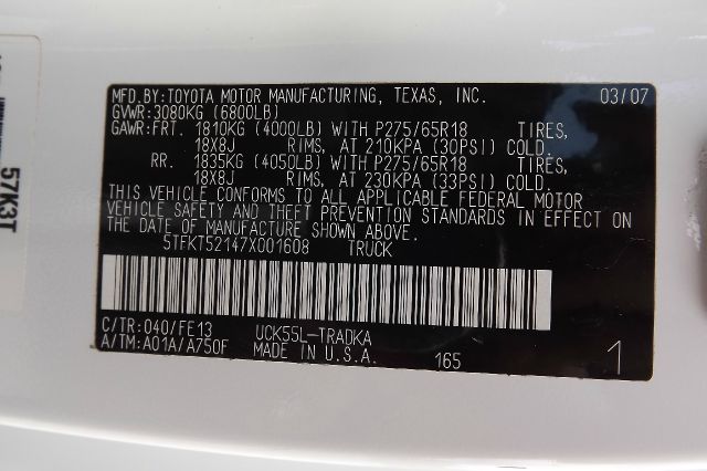 2007 Toyota Tundra 4WD 4dr AT
