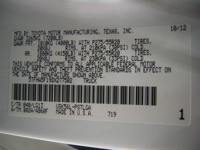 2013 Toyota Tundra Classic Edition, 4 CYL