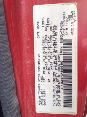 1991 Toyota Unspecified GS 2+2 Hatchback