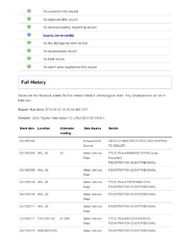 2008 Toyota Yaris EXT CAB 134.0 WORK Truck
