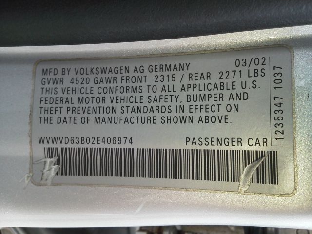 2002 Volkswagen Passat FWD 4dr Sport