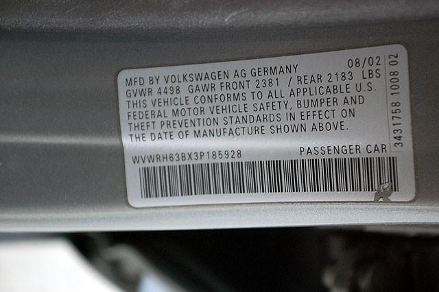 2003 Volkswagen Passat SE Crew Cab 4WD FFV