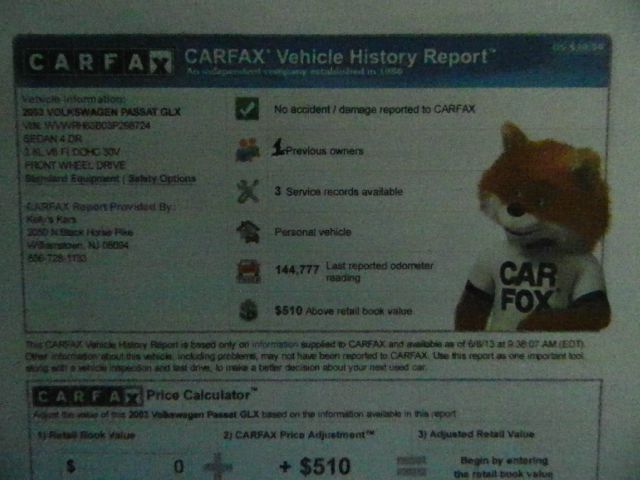 2003 Volkswagen Passat SE Crew Cab 4WD FFV