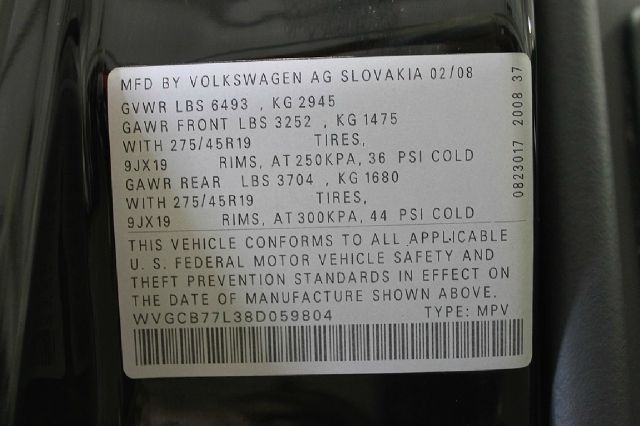 2008 Volkswagen Touareg 2 Limited 4D Utility 4WD