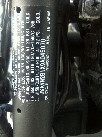 2009 Kawasaki Vulcan Unknown